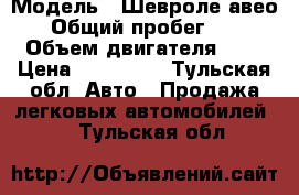  › Модель ­ Шевроле авео › Общий пробег ­ 1 › Объем двигателя ­ 1 › Цена ­ 195 000 - Тульская обл. Авто » Продажа легковых автомобилей   . Тульская обл.